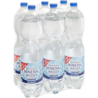 Mineralwasser Classic 6 x 1,5 Liter Packung incl. Pfand 1,50€