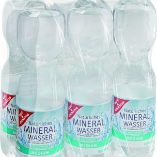 Mineralwasser Medium 6 x 1,5 Liter Packung incl. Pfand 1,50€